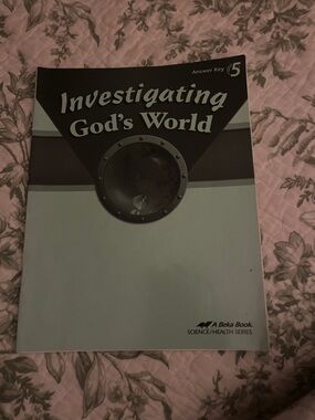 Understanding Gods World Answer Key Grade 5 Abeka Homeschool